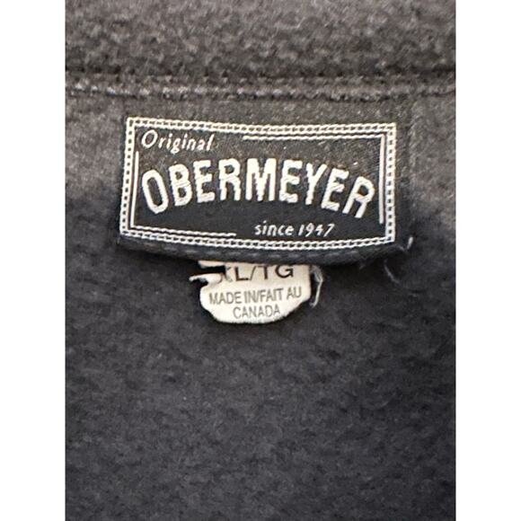 VTG Obermeyer Mens Navy Blue Fleece Vest Size XL Outdoor Layering Made in Canada - Picture 5 of 5